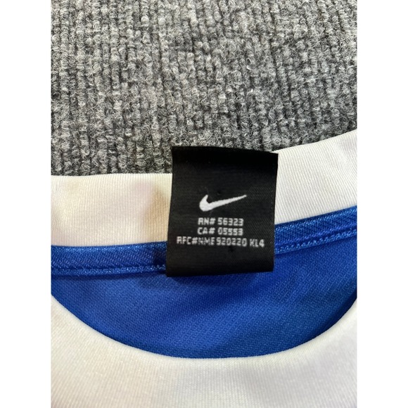 Vintage Nike Jersey Kids XL Blue Short Sleeve Soccer Shirt Nike Team RN 56323 - Picture 8 of 11